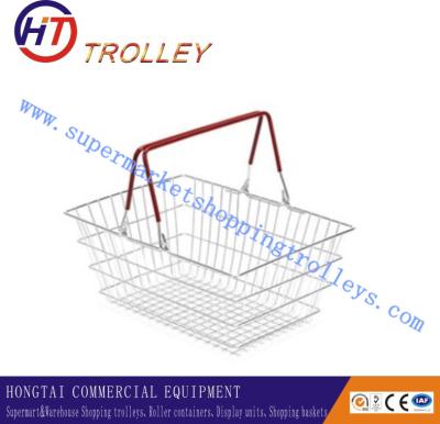 China Portable Collapsible Metal Storage Shopping Basket With Bear Capacity 20Kg for sale