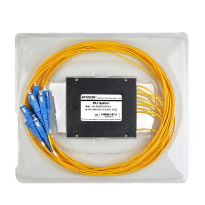 China Ftth 1*8 UPC BOX Fiber Optic Equipment Fiber Splitter ftth PLC Splitter Adapt for sale