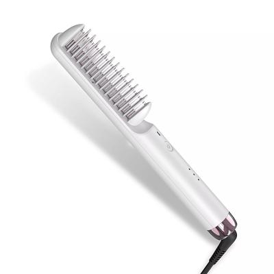 China Nondisposable 2 in 1 Cordless Ceramic Steam Comb Bread Heating Brush Heat Brush Multi Function Hair Straighten Comb for sale