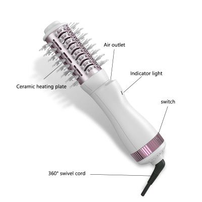 China For Home Use Professional Ionic Hair Dryer Volumizer 4 in 1 Medium Size 2 inch Anti-Scald Negative Ion Technology Hot Airbrush for sale