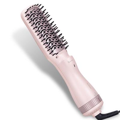 China At Home 3 in 1 Hot Air Hair Dryer Brush Negative Ion Women Ionic Hair Dryer Brush Styler and Volumizer Straighten Brush for sale