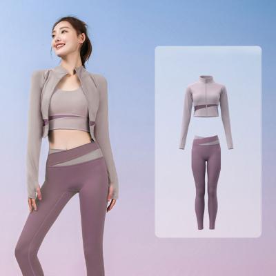 China HQSLP Sportswear Ladies Seamless Sportswear Women's Breathable Yoga Set Fitness Exercise Workout Yoga Wear Set Wholesale Sportswear for sale