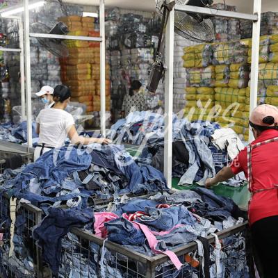 China HQSLP second hand clothes used clothing bales korean british bales mixed used clothing 45kg used clothes second hand clothing for sale