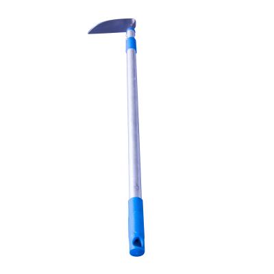 China AGRICULTURE GARDEN WEEDING aluminum alloy telescopic handle high strength anti-corrosion hoe imported from China for sale