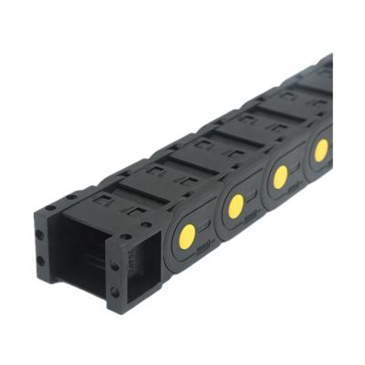 China H25x57 Hotels Enclosed Yellow Power Towline Plastic Strength Cable Tow Chain for sale