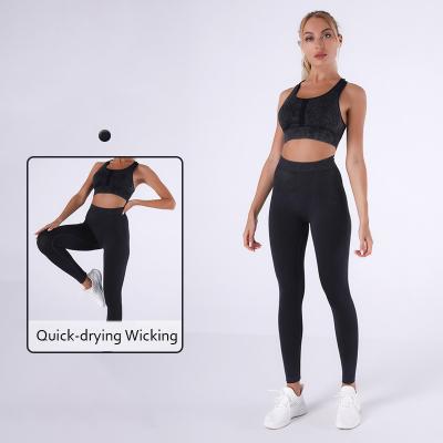 China Best Breathable Gym Clothes Women's Athletic Sets Private Workout Outfits Plus Size 2 Piece Workout Set Women for sale