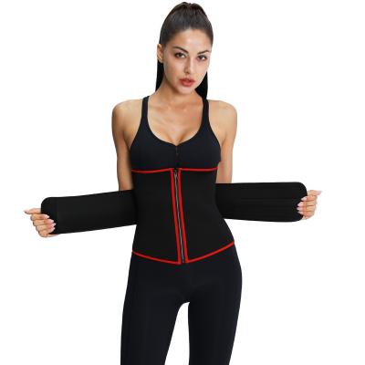 China Adult Custom Trimmer Slimming Trainer Belt Sweat Waist Lumbar Belt Waist Support for sale