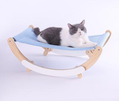 China Hot-selling Indoor Wooden Handmade Animal Travel Sofa Cat Travel Swing Bed Hammock Pet Swings Cats Swing for sale