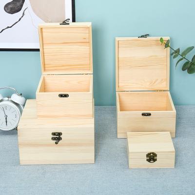 China Large Size New Products Eco-Freindly Wood Gift Box Custom Logo Wooden Jewelry Box for sale