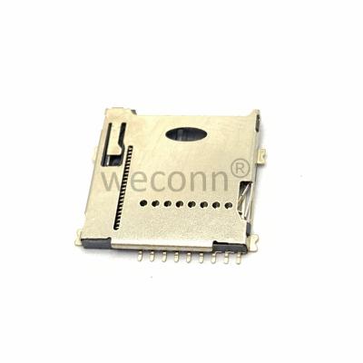 China Professional PCB Manufacturer Micro SD 9P SMT TF Female Card Connector for sale