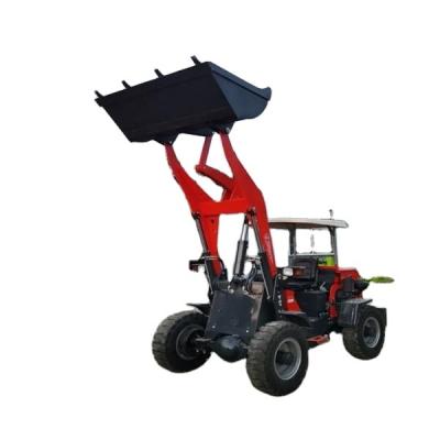 China Hotels Battery Power Small Electric Mini Wheel Front Loader Backhoe For Canada USA Garden Farm Use for sale