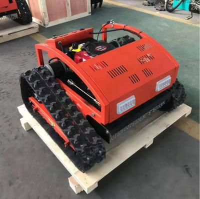 China Garment Shops Self Propelled Remote Control Electric Lawn Mower With Snow Blade for sale