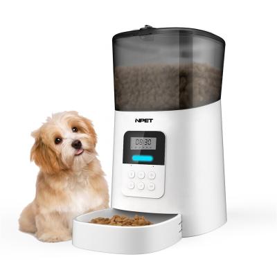 China New 6L Automatic Smart Pet Feeder with Voice Recorder Dog Food Dispenser Cat Bowls for sale