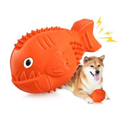 China Factory Supply Rubber Chewers Dog Teeth Cleaning Durable Pet Squeaky Chew Toys for sale