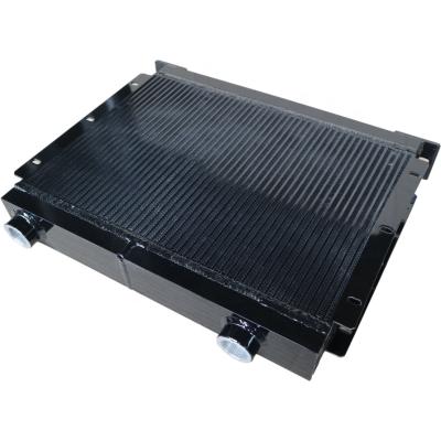 China Heat Transfer Cooling Cheap Price AC Condenser Oil Cooler For Air Cooled Screw Air Compressor Oil Cooler Manufacturer for sale