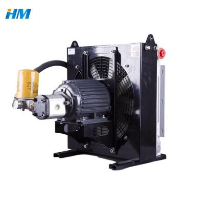 China Heat Transfer Cooling Circulation Series Independent Fan Cooled Oil Radiator With Hydraulic Pump Oil Cooler Manufacturers for sale