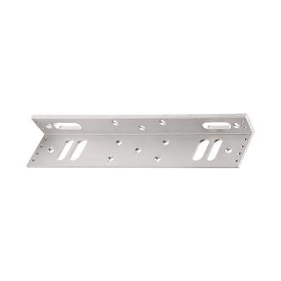 China Easy Installation 600lbs Electromagnetic Lock L Shaped Bracket Anodized Aluminum Finish Door Bracket for sale