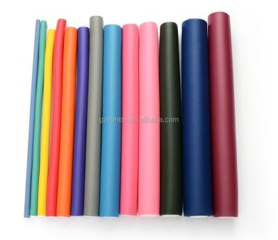 China Flexible Rubber Lightweight Hair Roller Cable Rods Hair Curler Rollers for sale