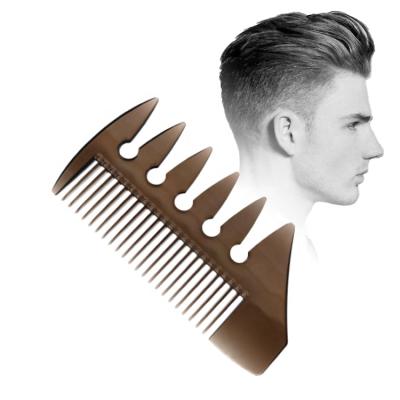 China Multifunctional Men's Retro Oil Hair Styling Professional Wide Tooth Comb Gel Styling Salon Barber Comb for sale