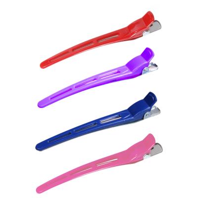 China Best Good Selling Salon Product Salon Steel Meta Steel Hair Clip Claw To Styling Sectioning Clips for sale