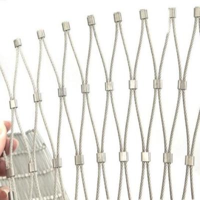 Chine Corde Mesh Light Weight High Strength de Diamond Flexible Stainless Steel Wire à vendre