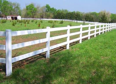 China 2 Rails Plastic Horse Field Fencing Equine Safety Fence Paddock Plastic Rail Fence for sale