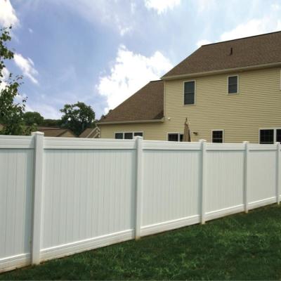 China Easy Installation 6 Ft Vinyl Privacy Fence Panels Outdoor Backyard for sale