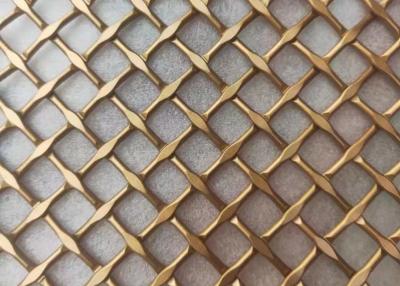 China 0.022.0mm het Draadslot plooide Architecturaal Metaal Mesh Brass Bronze Velp Te koop