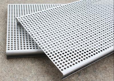 China PVC beschichtete die perforierten Decken-Aluminiumfliesen verschobenen des Metall3003h24 zu verkaufen