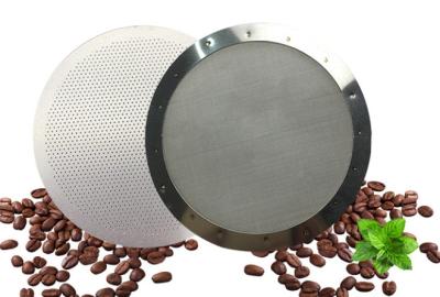 China SS316 durchlöcherte Kaffee-Stahl-Mesh Filter Disc Micro Hole-Radierung zu verkaufen