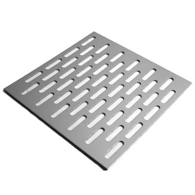 China Gekerbte StahlLanglöcher durchlöcherten Metall Mesh Panel With Round Ends zu verkaufen