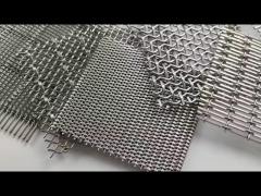 Flexible 304 316 Stainless Steel Architectural Woven Wire Mesh 2.5m 4.0m Width