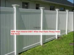 100% Virgin Material 6X8FT White Vinyl Plastic Privacy Fence Wall Panels