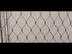 Flexible AISI 304 Architectural Wire Rope Mesh 40*40mm 50*50mm Opening