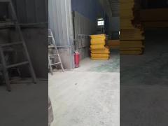 Yellow Green Fiberglass Solar Rooftop Walkway 1220*3660mm 1220*2440mm FRP Floor Gratings
