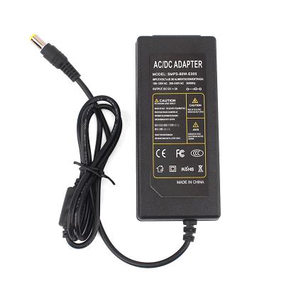 China SMPS-60W-E005 USA Electric DC Plug 5.5x2.1mm 12V 5A Power Adapter CCTV Adapter 12V 5A Power Adapter Supply For Electronic Product for sale