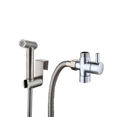 China Modern 304 Stainless Steel High Pressure Wall Mount Toilet Bidet Handheld Sprayer for sale