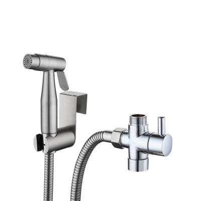 China Modern Hot Sale 304 Stainless Steel Two Function Bathroom Toilet Bidet Faucet for sale