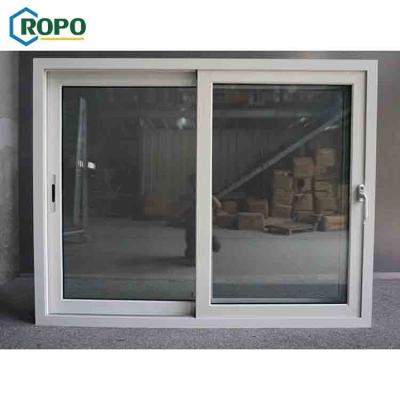 China Folding Screen 10 Year Warranty Double Balcony 2 Aluminum Pane Glass Sliding Window for sale