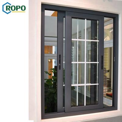 China As2047 Double Folding Glass Aluminum Sliding Screen China Australia Standard Windows for sale