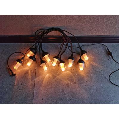 China Factory wholesale price plastic led outdoor string lights scallop lamp holders for sale