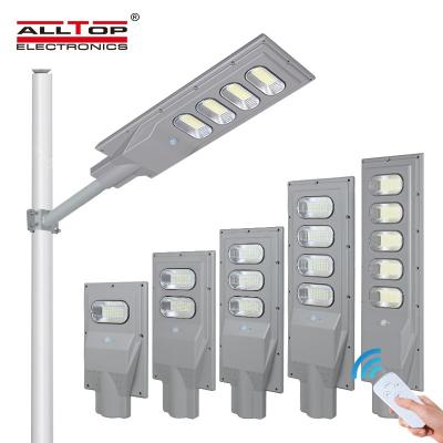 China Wholesale Price 30 New Design ROUTE ALLTOP 60 90 120 150W Outdoor Sensor Integrated All In One LED Solar Garden Light for sale