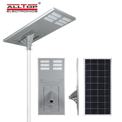 China Road ALLTOP Waterproof High Lumen All Aluminum Bridgelux Ip65 200 Watt In One LED Solar Street Light for sale