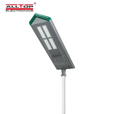 China High performance IP65 180w waterproof die-cast aluminum ALLTOP outdoor road all in one solar led road light for sale