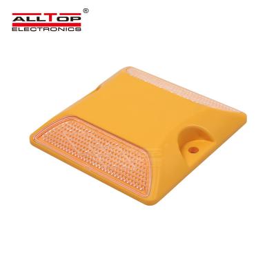 China ALLTOP Traffic Road Safety Road Marking Outdoor Waterproof ABS Plastic Ground Safety Plastic Ground Side Marker Led Reflector Road Stud Light for sale