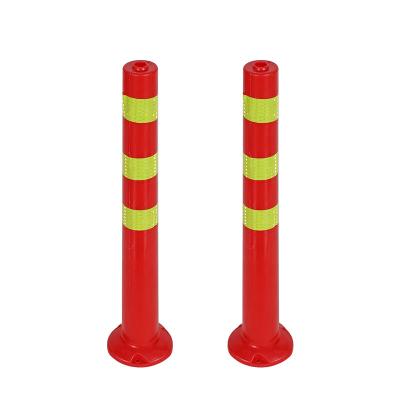 China New arrival 96*700mm PVC road cone car quickly4 ALLTOP red road bollards PE road bollards drafter post lane divider for sale