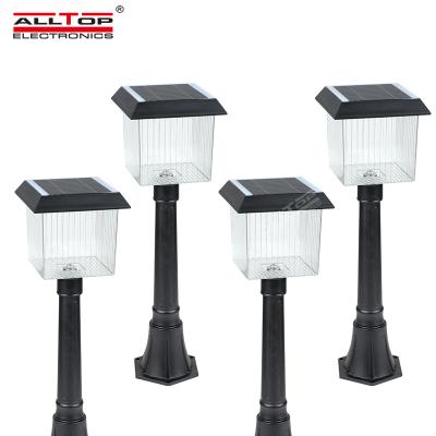 China ALLTOP High Brightness Residential Aluminum Waterproof PC Ip65 2w Yard Outdoor Led Solar Garden Light for sale