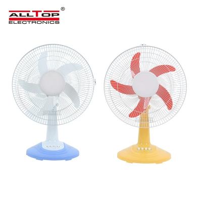 China ALLTOP New Arrival Portable Hot Sale 16inch USB Table Desk Solar Power Rechargeable Fan for sale