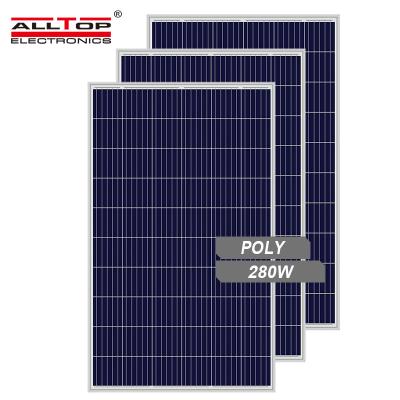 China ALLTOP 265 270 275 280W Home Commercial High Power 260 On Grid Off Grid 5bb 6bb 9bb Outdoor Roof Solar Panels for sale