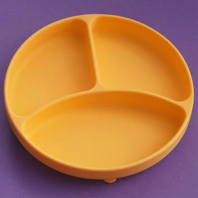 China Soft Silicone Dish Dinnerware Set Bverionant Walmart Amazon BPA Free Hot Eco-Friendly Dinnerware Set Kids Eating Food Bowl Baby Feeding Dish for sale